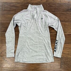 Ariat Heathered Gray Quarter-Zip shirt